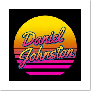 Daniel Personalized Name Birthday Retro 80s Styled Gift Posters and Art